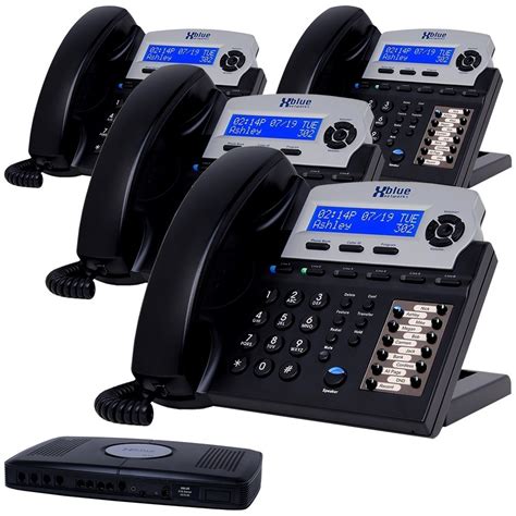 X16 Business Phone System w/ 4 Phones & 4 CO Line Ports - XBLUE