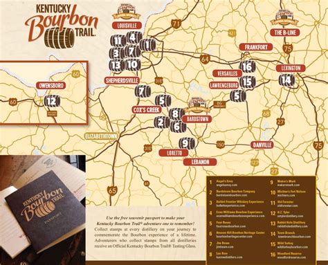 Pdf Printable Kentucky Bourbon Trail Map - Printable Word Searches