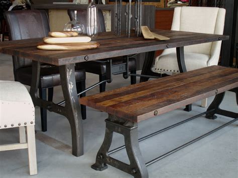 Industrial reclaimed wood dining table - Industrial - Dining Tables ...