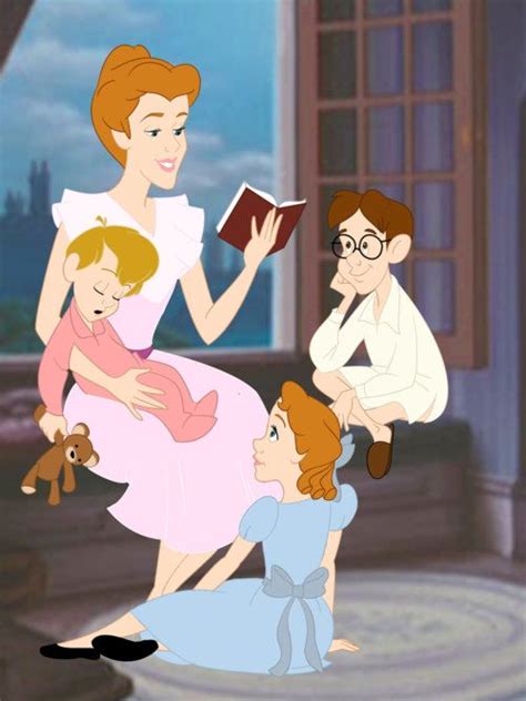 *MICHAEL, MARY, JOHN & WENDY DARLING ~ Peter Pan, 1953 | Disney fan art, Peter pan and ...