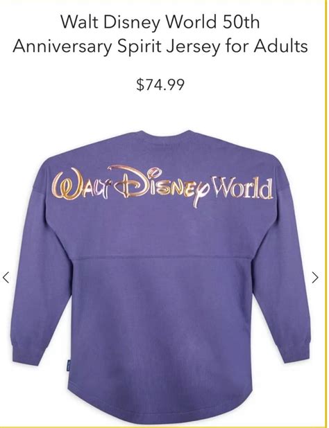 PHOTOS: New Glittery 50th Anniversary Spirit Jersey Arrives at Walt Disney World - WDW News Today