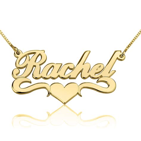 Heart Name Necklace - Custom Couple Name Necklace with Heart