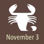 November 3 Zodiac - Full Horoscope Personality