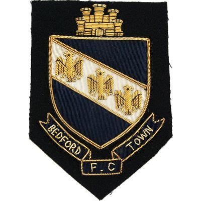 Bedford Town Football Club Blazer Badge, Wire