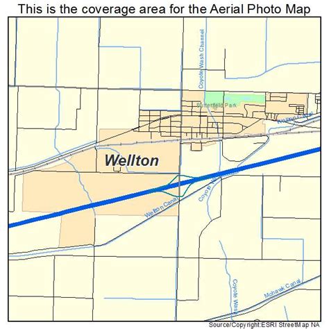 Aerial Photography Map of Wellton, AZ Arizona