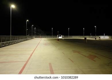 Empty Parking Mall By Night Stock Photo (Edit Now) 1010382289