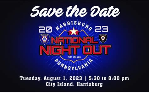 SAVE THE DATE! National Night Out returns this August - City of Harrisburg