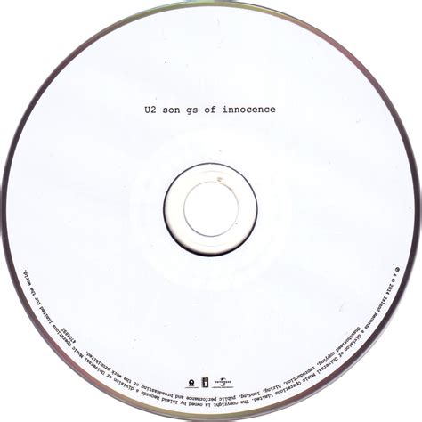 Carátula Cd de U2 - Songs Of Innocence - Portada