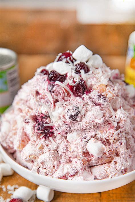 Easy Creamy Cranberry Salad Recipe [+VIDEO] - Dinner, then Dessert