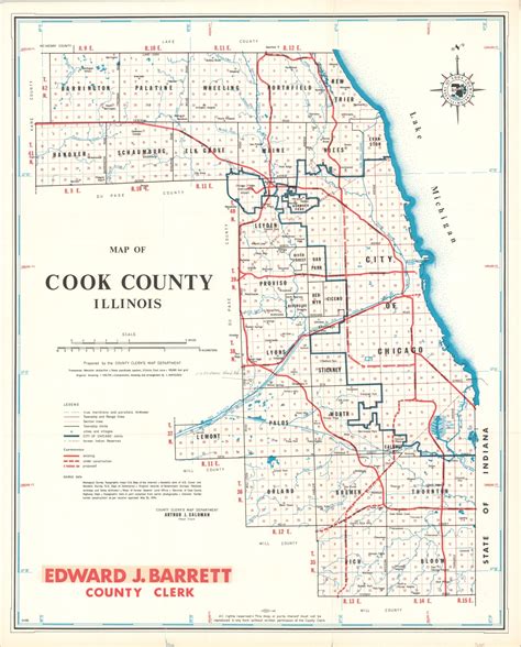 Map of Cook County Illinois | Curtis Wright Maps