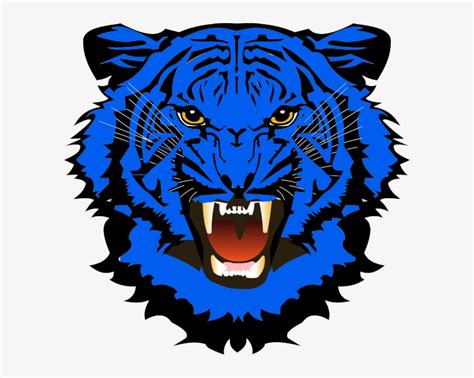 Blue Tiger Png Jpg Transparent Library - Tiger 5'x7'area Rug PNG Image ...