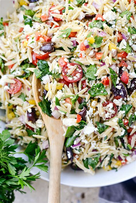 Greek Orzo Salad - Simply Scratch