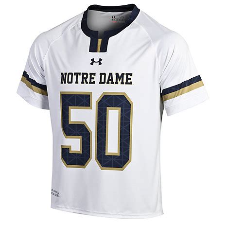 Under Armour Notre Dame #50 Lacrosse Home Jersey 4XL | University Of ...