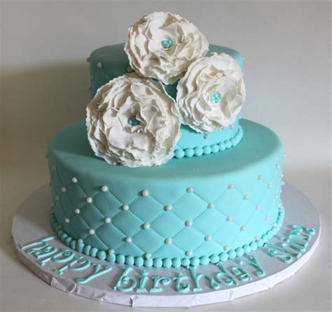 Tiffany Blue and White Quilted Cake | Lil' Miss Cakes