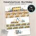 EDITABLE Construction Birthday Water Bottle Labels, Personalized Water ...