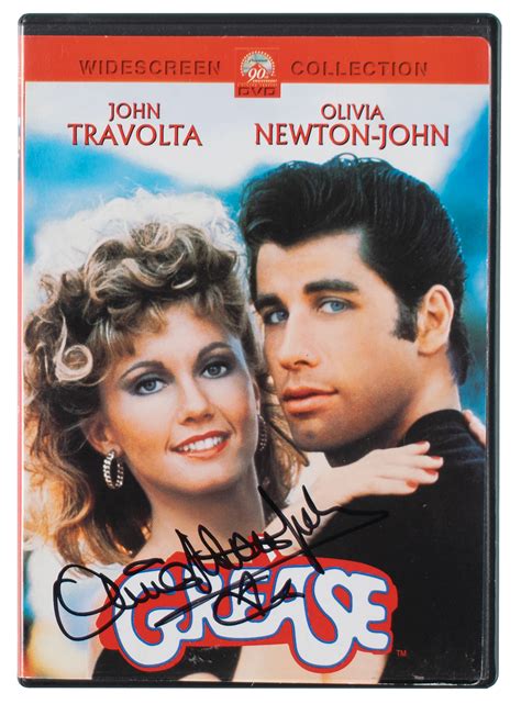 Olivia Newton-John Thrice-Signed Grease DVD | RR Auction