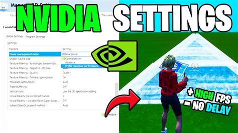 Best NVIDIA Settings for Fortnite in Season 4! (UPDATED FPS BOOST) - YouTube