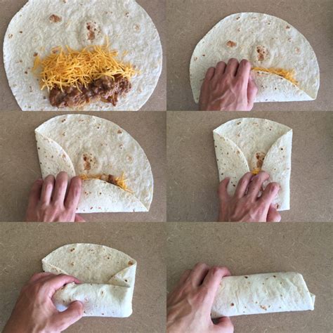 How to Fold a Burrito | Beef, Bean, & Cheese Freezer Burritos Recipe | Recetas de platos para ...