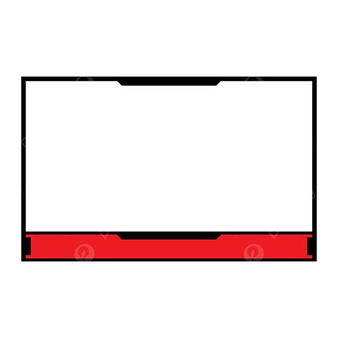 Stream Overlay Vector Hd PNG Images, Stream Overlay Red, Border, Overlay, Stream PNG Image For ...