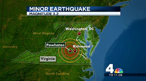 3.2-Magnitude Earthquake Felt in Virginia – NBC4 Washington