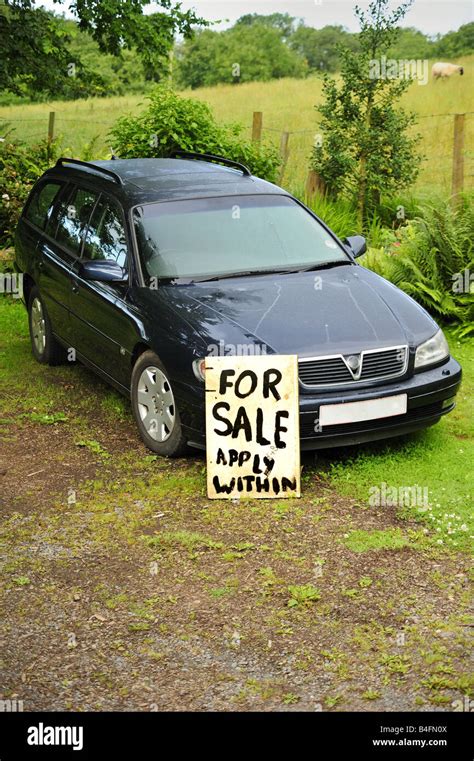 Second-hand car for sale Stock Photo - Alamy