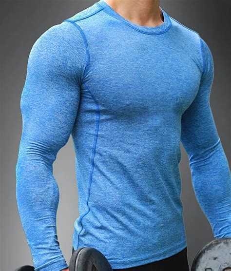 95%polyester 5%spandex Fabric Slim Fit Gym Clothing Men Tshirt - Buy ...