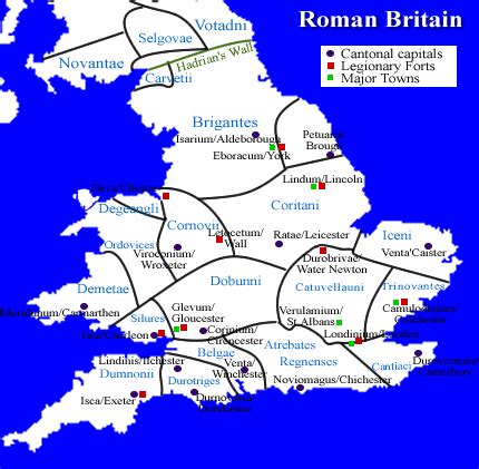 Roman Britain map