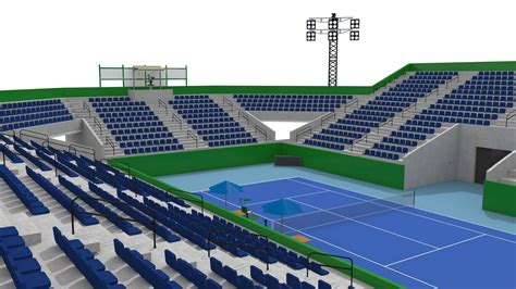 Tennis Stadium - 3D Model by zyed