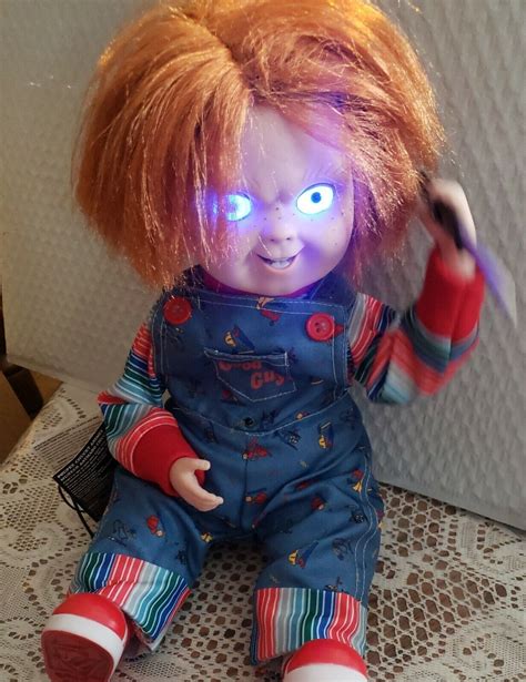 Talking Animated Chucky Doll Spirit Halloween Animatronic | eBay