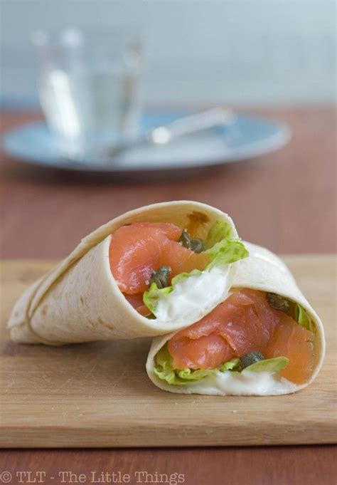 Smoked Salmon Wrap Recipe : Food Network | Smoked salmon cream cheese, Salmon recipes, Food ...