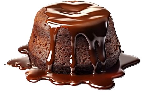 Chocolate lava cake with . 25066799 PNG