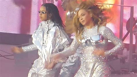 Blue Ivy & Beyonce Match In Silver Outfits On Renaissance Tour ...