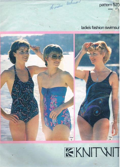 Multi Sized One Piece Swimsuit Patterns Three Styles From - Etsy