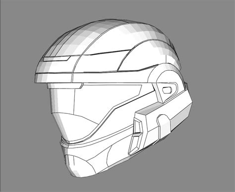 Halo Reach ODST Helmet FOAM Cosplay Pepakura File Template – Heroesworkshop