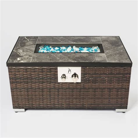 Modern Outdoor Fire Table Gas Fire Pit - Bed Bath & Beyond - 36369269