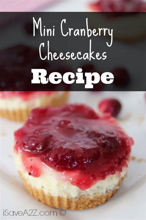 Mini Cranberry Cheesecakes - iSaveA2Z.com