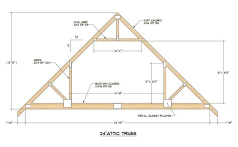 Pin by G K on Construction in 2020 | Attic truss, Roof truss design, Roof trusses