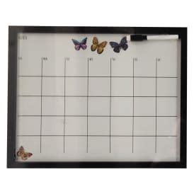 framed glass dry erase monthly calendar 12in x 15in | Five Below