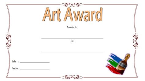 Free Art Award Certificate Templates Editable [10+ ELEGANT DESIGNS ...