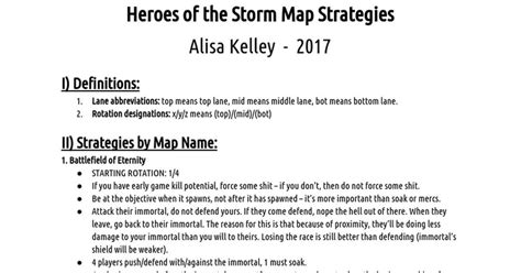 Heroes of the Storm Map Strategies v3.0 : heroesofthestorm