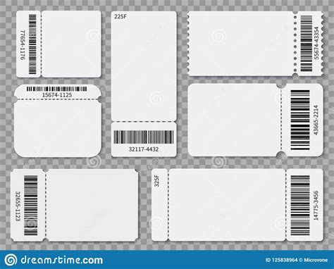 Blank Admission Ticket Template - Professional Plan Templates