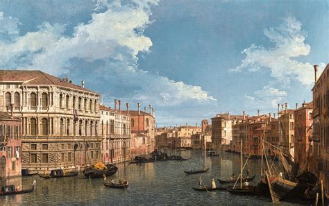 Venice, The Grand Canal, looking north-west, with the Palazzo Pesaro ...