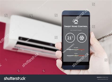 Air Conditioner Remote Control Smart Home Stock Photo 495897262 | Shutterstock