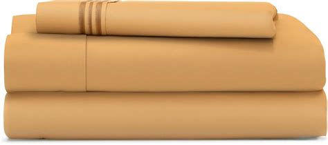 Amazon.com: Cosy House Collection Twin Size Sheet Set - Gold Twin Sheets - Deep Pocket - Extra ...