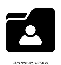 User Folder Icon Stock Vector (Royalty Free) 680228230 | Shutterstock