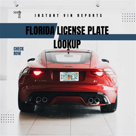 How to lookup Florida custom license plate