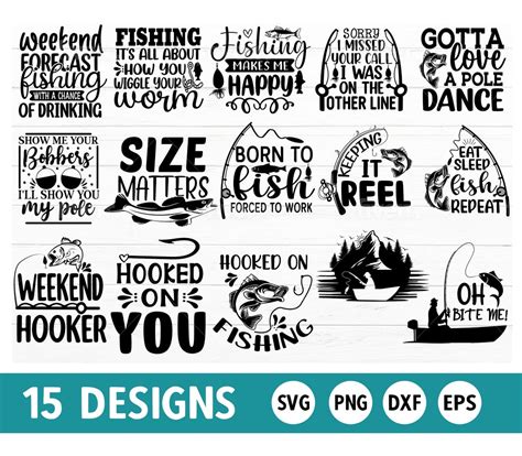 Fishing SVG Bundle, Fishing Quotes, Fishing Sayings, Fishing SVG, Fishing Shirt Design ...