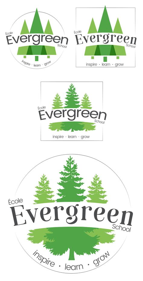 Evergreen School logo :: Behance