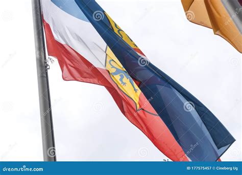 Flag of Schleswig-Holstein, Germany Stock Image - Image of holstein ...