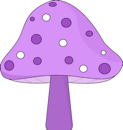 Purple Mushroom Clip Art - Purple Mushroom Image